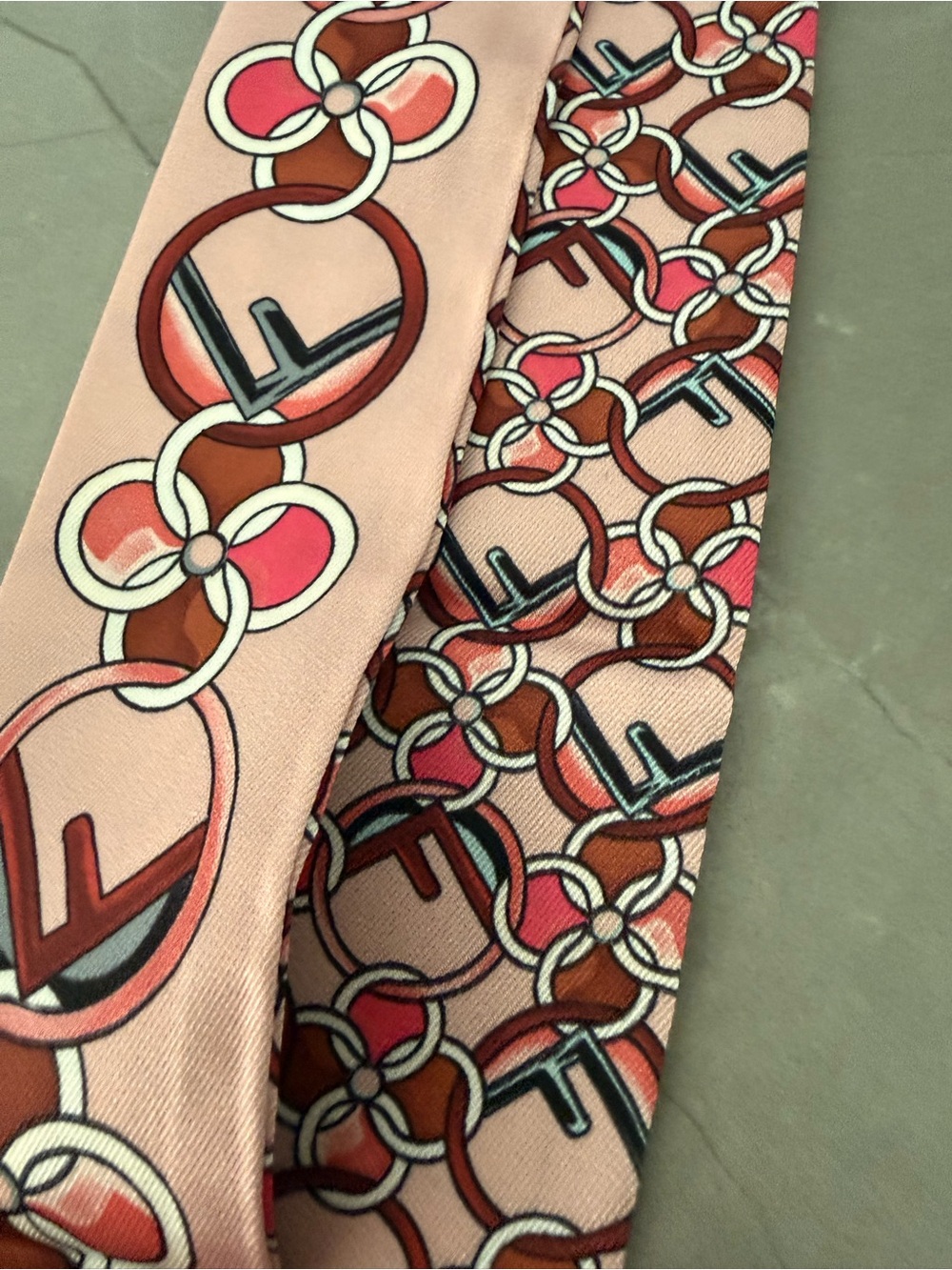 Scarf- handle ribbon  skinny scarf